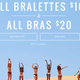 Aerie Bralettes, $10 | Aerie Bras, $20